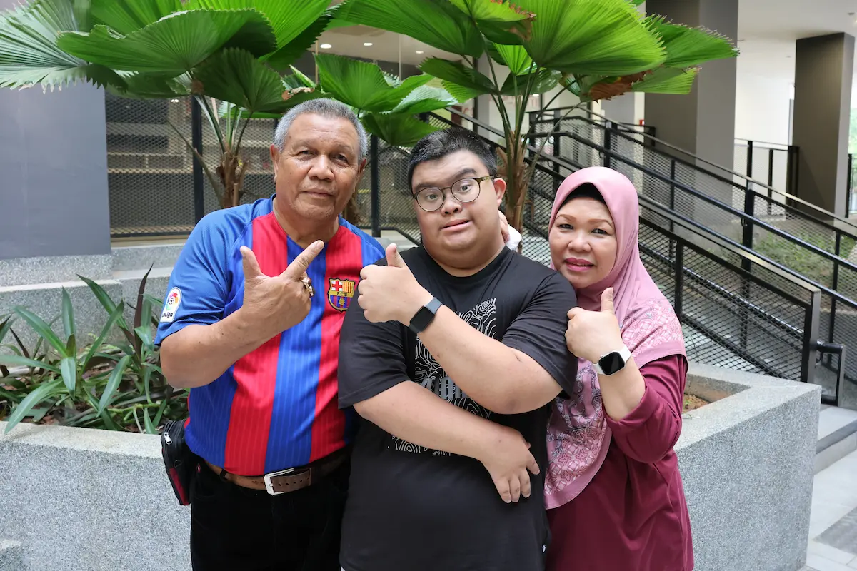 Amad and his parents enjoy attending programmes at Enabling Services Hub@Jurong