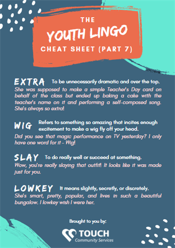 Youth Lingo Cheat Sheet (Part 7)